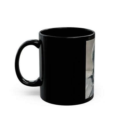 Lori Nelson #19 (Vintage Female Icon) Black Coffee Mug-Go Mug Yourself