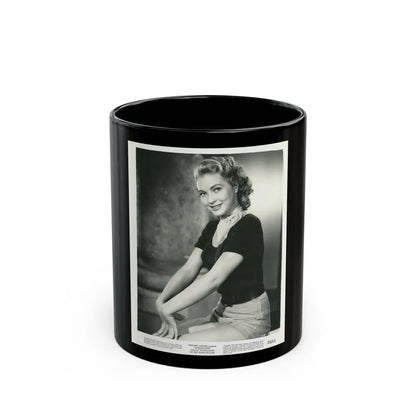Lori Nelson #197 (Vintage Female Icon) Black Coffee Mug-11oz-Go Mug Yourself