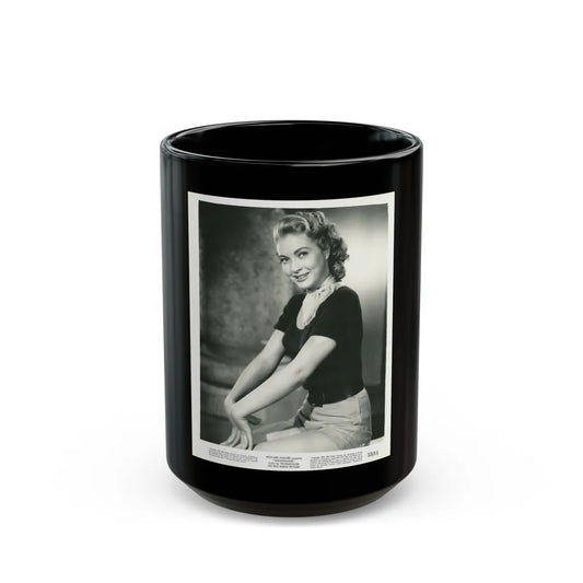 Lori Nelson #197 (Vintage Female Icon) Black Coffee Mug-15oz-Go Mug Yourself