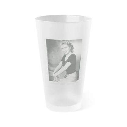 Lori Nelson #197 (Vintage Female Icon) Frosted Pint Glass 16oz 16oz Frosted - Go Mug Yourself