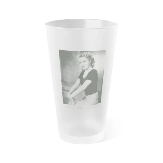Lori Nelson #197 (Vintage Female Icon) Frosted Pint Glass 16oz 16oz Frosted - Go Mug Yourself