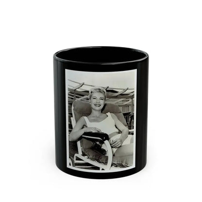 Lori Nelson #198 (Vintage Female Icon) Black Coffee Mug 11oz - Go Mug Yourself