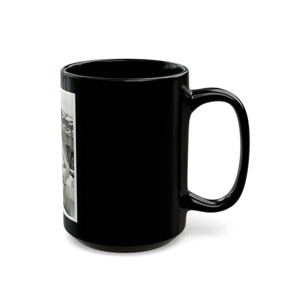 Lori Nelson #198 (Vintage Female Icon) Black Coffee Mug-Go Mug Yourself