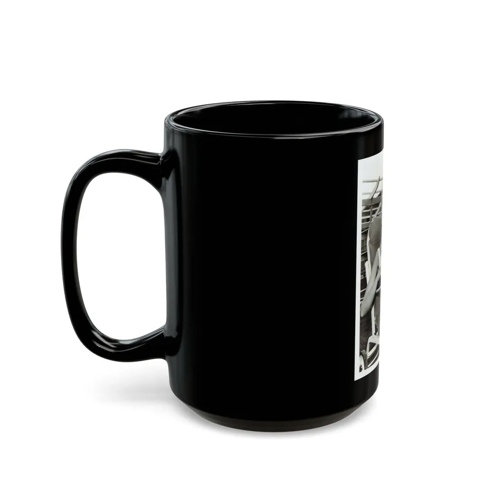 Lori Nelson #198 (Vintage Female Icon) Black Coffee Mug-Go Mug Yourself