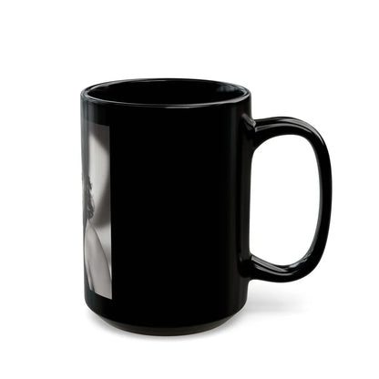Lori Nelson #199 (Vintage Female Icon) Black Coffee Mug-Go Mug Yourself