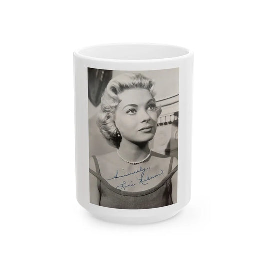 Lori Nelson #201 (Vintage Female Icon) White Coffee Mug-15oz-Go Mug Yourself