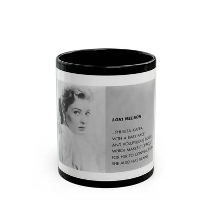 Lori Nelson #202 (Vintage Female Icon) Black Coffee Mug 11oz - Go Mug Yourself