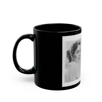 Lori Nelson #202 (Vintage Female Icon) Black Coffee Mug-Go Mug Yourself
