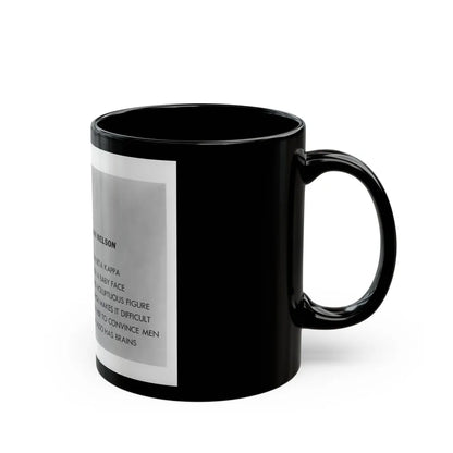 Lori Nelson #202 (Vintage Female Icon) Black Coffee Mug-Go Mug Yourself