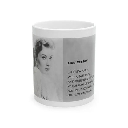 Lori Nelson #202 (Vintage Female Icon) White Coffee Mug 11oz - Go Mug Yourself