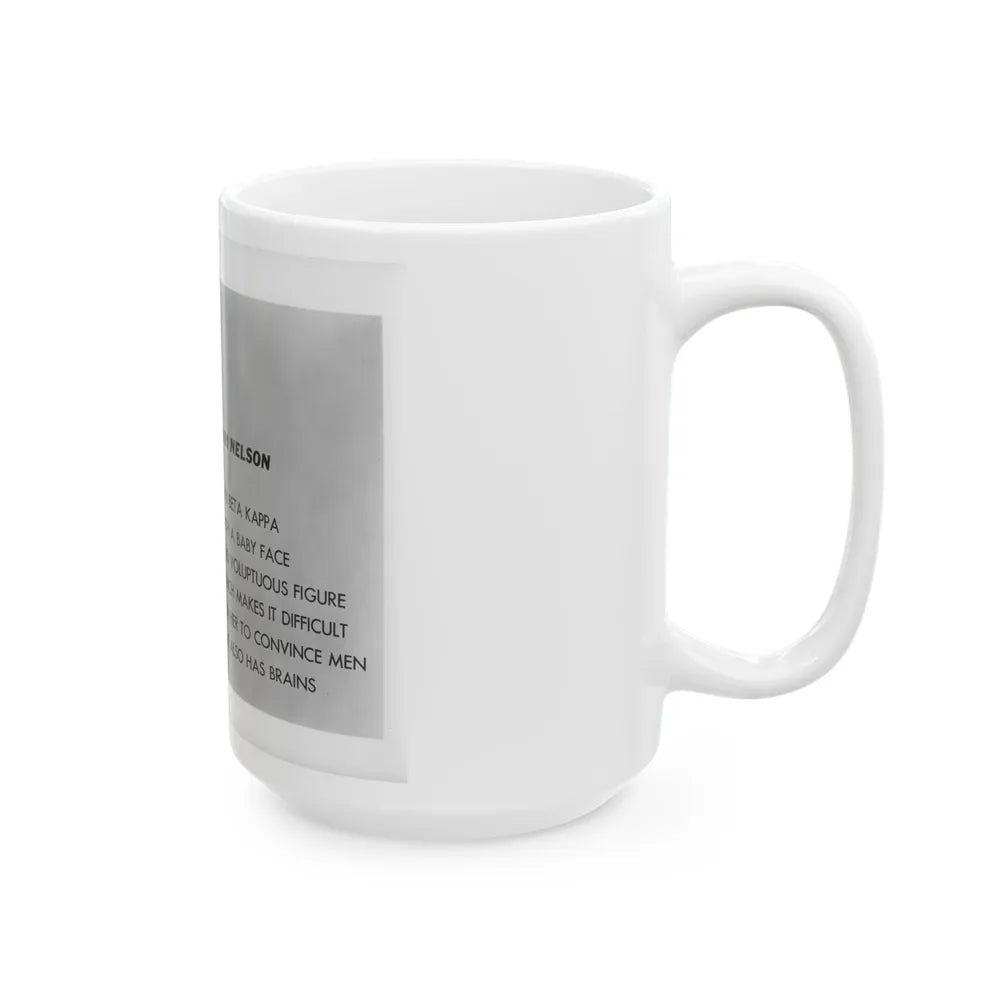 Lori Nelson #202 (Vintage Female Icon) White Coffee Mug-Go Mug Yourself