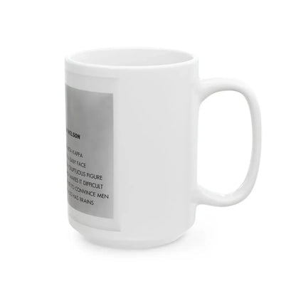 Lori Nelson #202 (Vintage Female Icon) White Coffee Mug - Go Mug Yourself