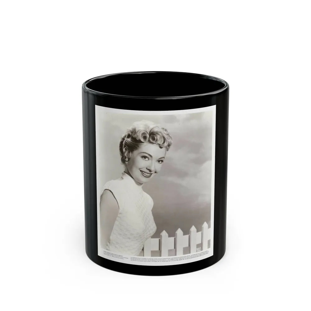 Lori Nelson #204 (Vintage Female Icon) Black Coffee Mug-11oz-Go Mug Yourself