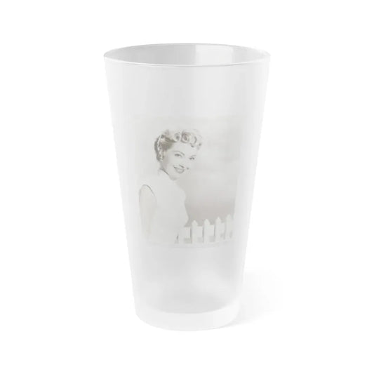 Lori Nelson #204 (Vintage Female Icon) Frosted Pint Glass 16oz 16oz Frosted - Go Mug Yourself