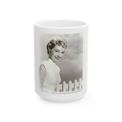 Lori Nelson #204 (Vintage Female Icon) White Coffee Mug-15oz-Go Mug Yourself