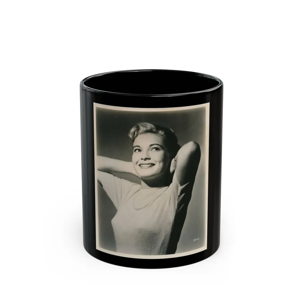 Lori Nelson #205 (Vintage Female Icon) Black Coffee Mug-11oz-Go Mug Yourself