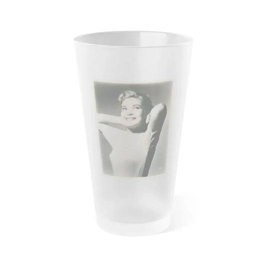 Lori Nelson #205 (Vintage Female Icon) Frosted Pint Glass 16oz 16oz Frosted - Go Mug Yourself