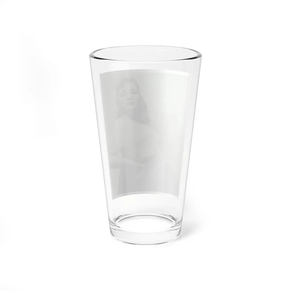 Lori Nelson #207 - B&W Glamour Dress Photo (Vintage Female Icon) Pint Glass 16oz - Go Mug Yourself