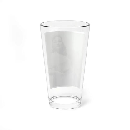 Lori Nelson #207 - B&W Glamour Dress Photo (Vintage Female Icon) Pint Glass 16oz - Go Mug Yourself