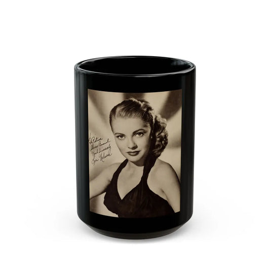 Lori Nelson #208 (Vintage Female Icon) Black Coffee Mug-15oz-Go Mug Yourself