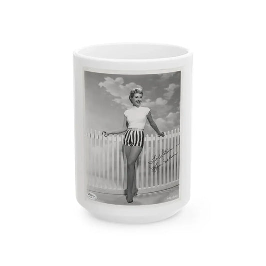 Lori Nelson #214 (Vintage Female Icon) White Coffee Mug 15oz - Go Mug Yourself
