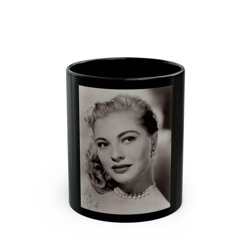 Lori Nelson #217 (Vintage Female Icon) Black Coffee Mug-11oz-Go Mug Yourself