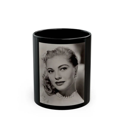 Lori Nelson #217 (Vintage Female Icon) Black Coffee Mug-11oz-Go Mug Yourself