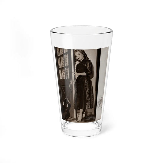Lori Nelson #218 - Vintage B&W 8x10.5 Photo from Movie Life Magazine Page circa 1950's 1 (Vintage Female Icon) Pint Glass 16oz 16oz - Go Mug Yourself