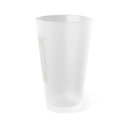 Lori Nelson #219 - Vintage B&W 8x10.5 Photo Glamour Head & Shoulder Shot putting on skin cream an add 1 (Vintage Female Icon) Frosted Pint Glass 16oz - Go Mug Yourself