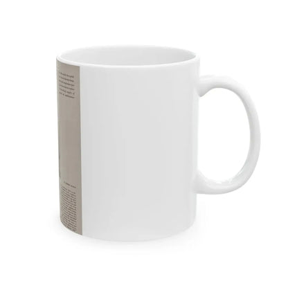 Lori Nelson #219 - Vintage B&W 8x10.5 Photo Glamour Head & Shoulder Shot putting on skin cream an add 1 (Vintage Female Icon) White Coffee Mug - Go Mug Yourself