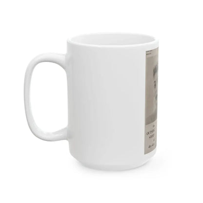 Lori Nelson #219 - Vintage B&W 8x10.5 Photo Glamour Head & Shoulder Shot putting on skin cream an add 1 (Vintage Female Icon) White Coffee Mug - Go Mug Yourself