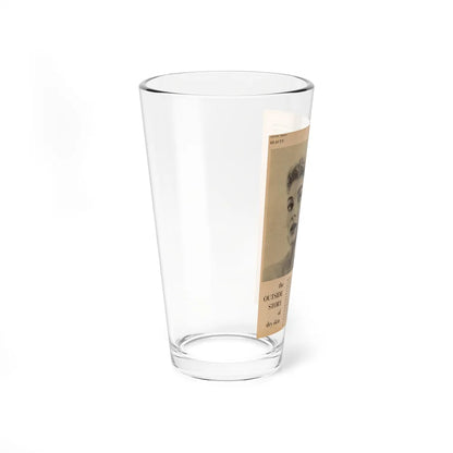 Lori Nelson #219 - Vintage B&W 8x10.5 Photo Glamour Head & Shoulder Shot putting on skin cream an add (Vintage Female Icon) Pint Glass 16oz - Go Mug Yourself