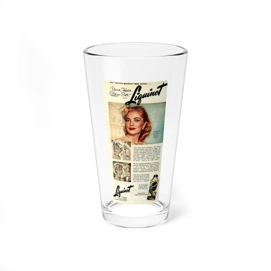 Lori Nelson #220 - Vintage Color 5x10.5 Photo Glamour Head & Shoulder Shot Hair Spray Add 1 (Vintage Female Icon) Pint Glass 16oz 16oz - Go Mug Yourself