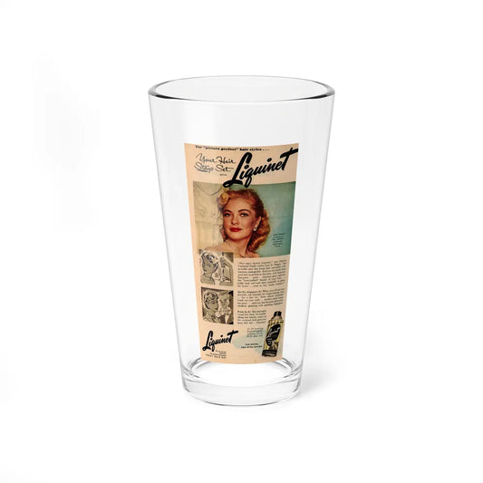 Lori Nelson #220 - Vintage Color 5x10.5 Photo Glamour Head & Shoulder Shot Hair Spray Add (Vintage Female Icon) Pint Glass 16oz 16oz - Go Mug Yourself