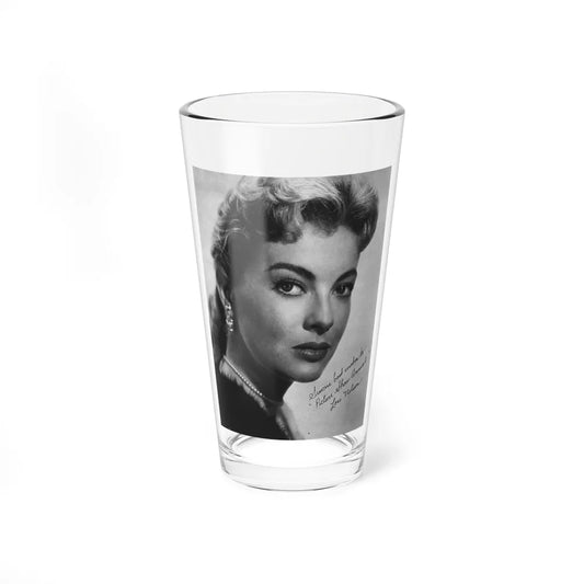 Lori Nelson #221 - Vintage B&W 8x10 Photo Glamour Head & Shoulder Shot in fur Circa 1950's from Picture Show Annual Mag. 1 (Vintage Female Icon) Pint Glass 16oz 16oz - Go Mug Yourself