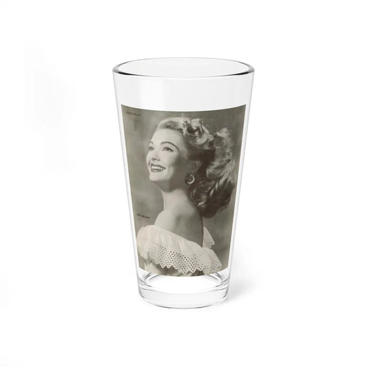 Lori Nelson #222 - Vintage B&W 8x10.5 Photo Glamour Head & Shoulder Shot Circa 1950's (Vintage Female Icon) Pint Glass 16oz 16oz - Go Mug Yourself