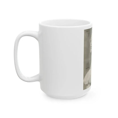 Lori Nelson #222 - Vintage B&W 8x10.5 Photo Glamour Head & Shoulder Shot Circa 1950's (Vintage Female Icon) White Coffee Mug - Go Mug Yourself