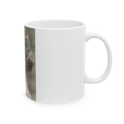 Lori Nelson #222 - Vintage B&W 8x10.5 Photo Glamour Head & Shoulder Shot Circa 1950's (Vintage Female Icon) White Coffee Mug - Go Mug Yourself
