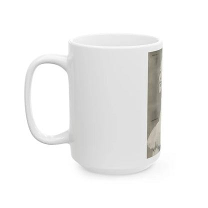 Lori Nelson #222 - Vintage B&W 8x10.5 Photo Glamour Head & Shoulder Shot Circa 1950's (Vintage Female Icon) White Coffee Mug-Go Mug Yourself