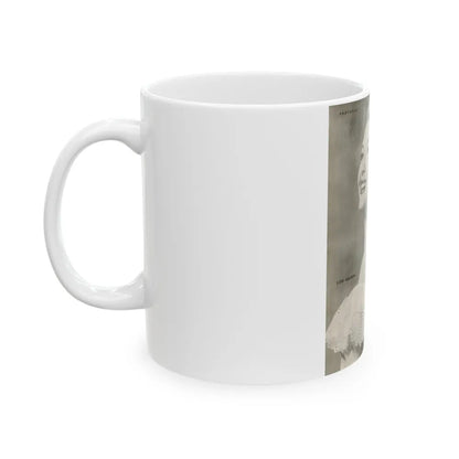 Lori Nelson #222 - Vintage B&W 8x10.5 Photo Glamour Head & Shoulder Shot Circa 1950's (Vintage Female Icon) White Coffee Mug-Go Mug Yourself