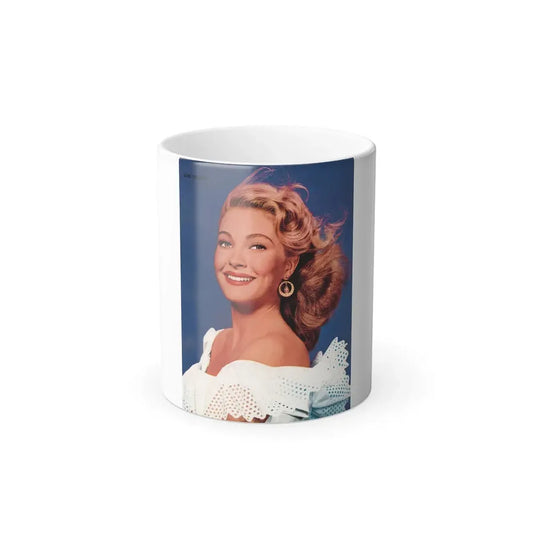 Lori Nelson #223 - Vintage Color 8x10.5 Photo Glamour Head & Shoulder Shot Circa 50's from Movie Star Magazine (Vintage Female Icon) Color Changing Mug 11oz 11oz - Go Mug Yourself