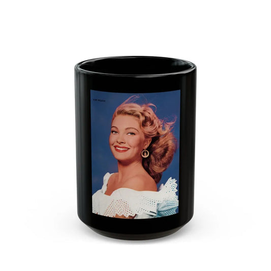 Lori Nelson #223 - Vintage Color 8x10.5 Photo Glamour Head & Shoulder Shot Circa 50's from Movie Star Magazine (Vintage Female Icon) Black Coffee Mug-15oz-Go Mug Yourself