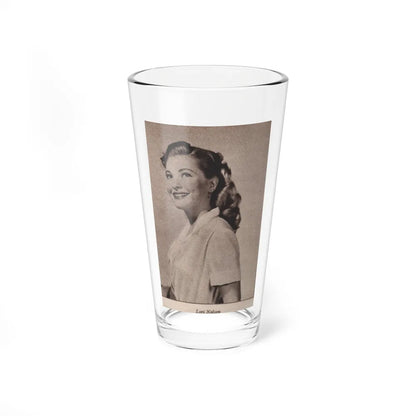 Lori Nelson #225 - Vintage B&W 3x4 Glamour Head & Shoulder Shot Circa 1950's Clipping (Vintage Female Icon) Pint Glass 16oz 16oz - Go Mug Yourself