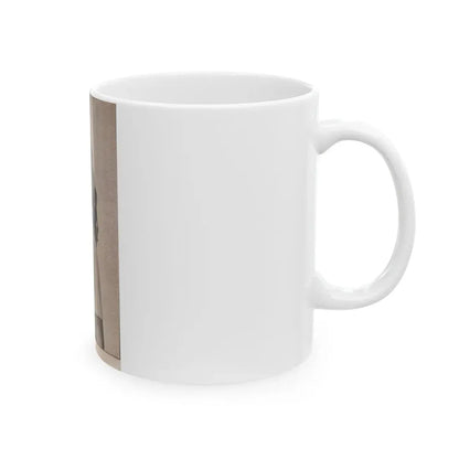 Lori Nelson #225 - Vintage B&W 3x4 Glamour Head & Shoulder Shot Circa 1950's Clipping (Vintage Female Icon) White Coffee Mug - Go Mug Yourself