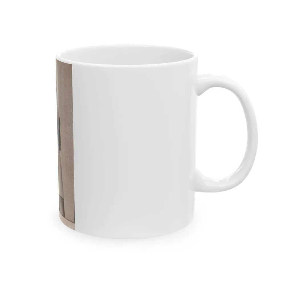 Lori Nelson #225 - Vintage B&W 3x4 Glamour Head & Shoulder Shot Circa 1950's Clipping (Vintage Female Icon) White Coffee Mug-Go Mug Yourself