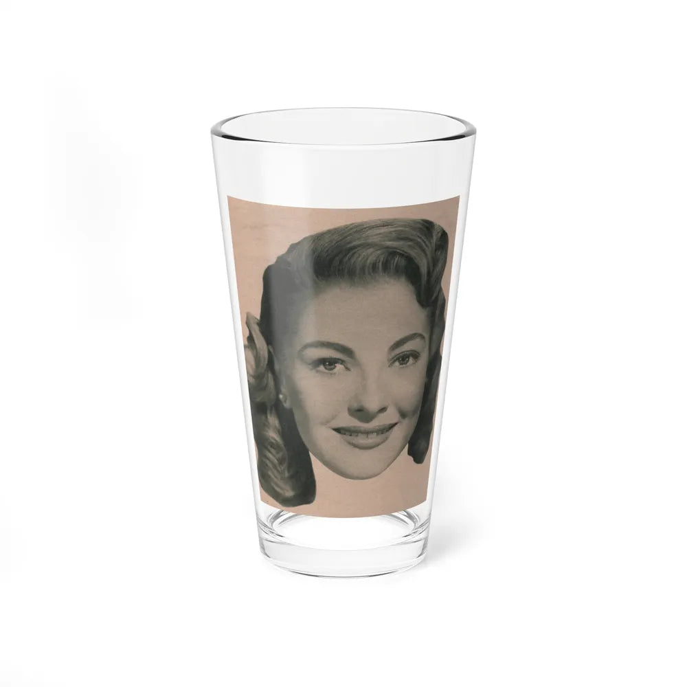 Lori Nelson #226 - Vintage B&W 3.75x5 Head Shot Circa 1950's (Vintage Female Icon) Pint Glass 16oz 16oz - Go Mug Yourself