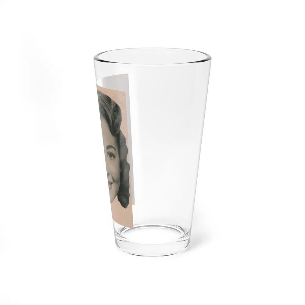 Lori Nelson #226 - Vintage B&W 3.75x5 Head Shot Circa 1950's (Vintage Female Icon) Pint Glass 16oz - Go Mug Yourself
