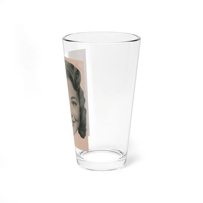 Lori Nelson #226 - Vintage B&W 3.75x5 Head Shot Circa 1950's (Vintage Female Icon) Pint Glass 16oz - Go Mug Yourself