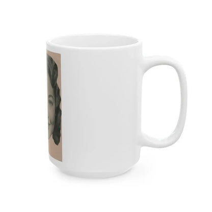Lori Nelson #226 - Vintage B&W 3.75x5 Head Shot Circa 1950's (Vintage Female Icon) White Coffee Mug - Go Mug Yourself