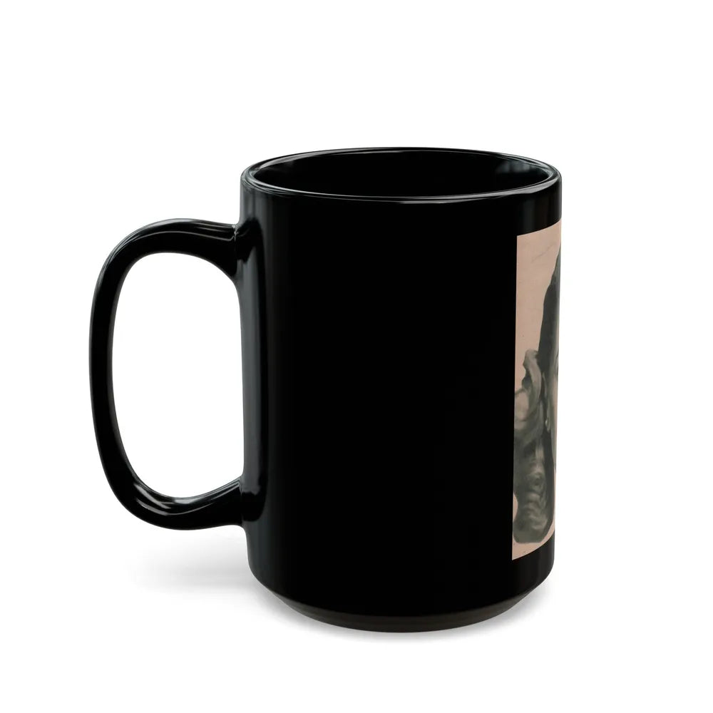 Lori Nelson #226 - Vintage B&W 3.75x5 Head Shot Circa 1950's (Vintage Female Icon) Black Coffee Mug-Go Mug Yourself